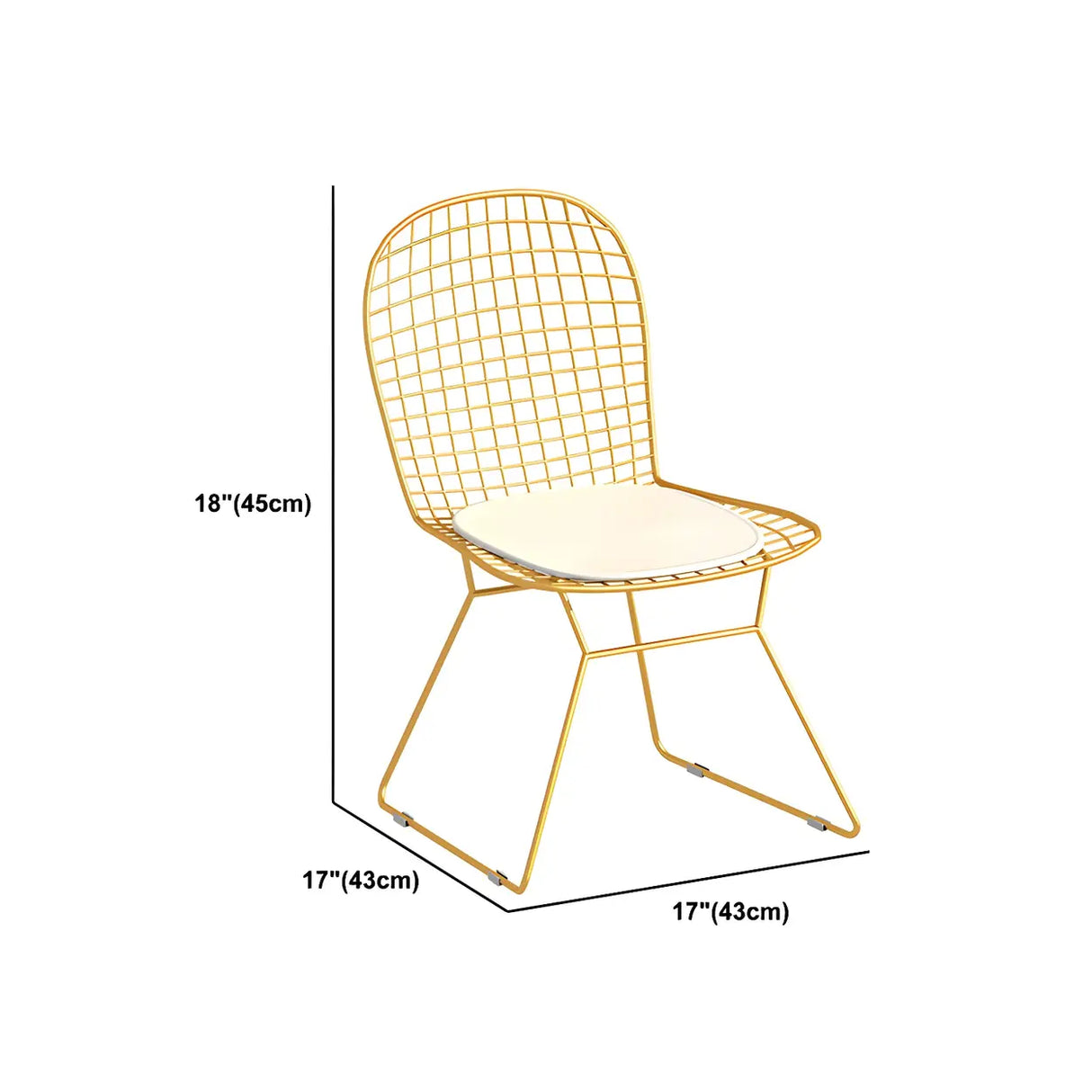 Glam Gold Metal Glass Makeup Vanity with Storage Box Image - 17