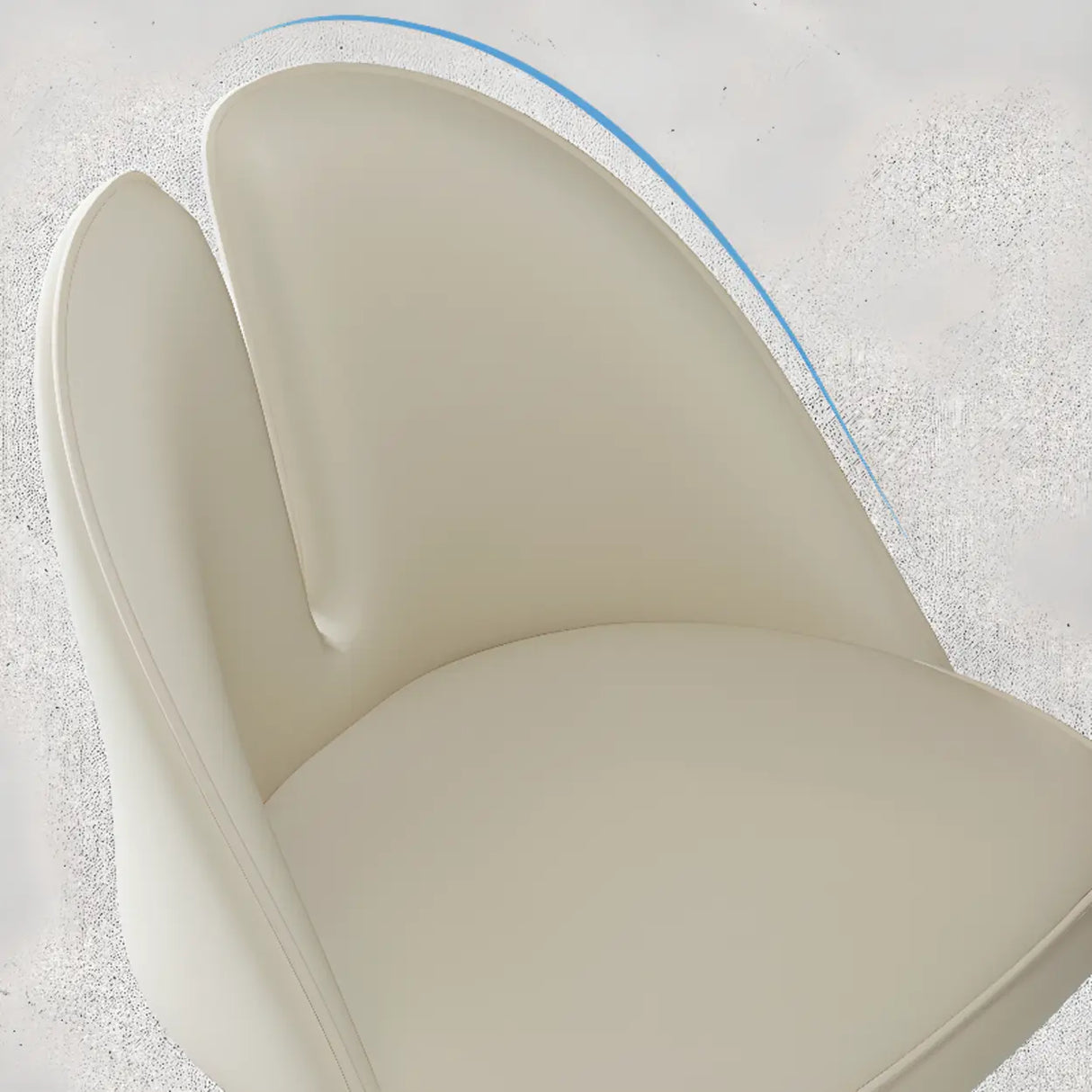 Glam Gray Swivel Adjustable Leather Footrest Back Bar Stool Image - 4