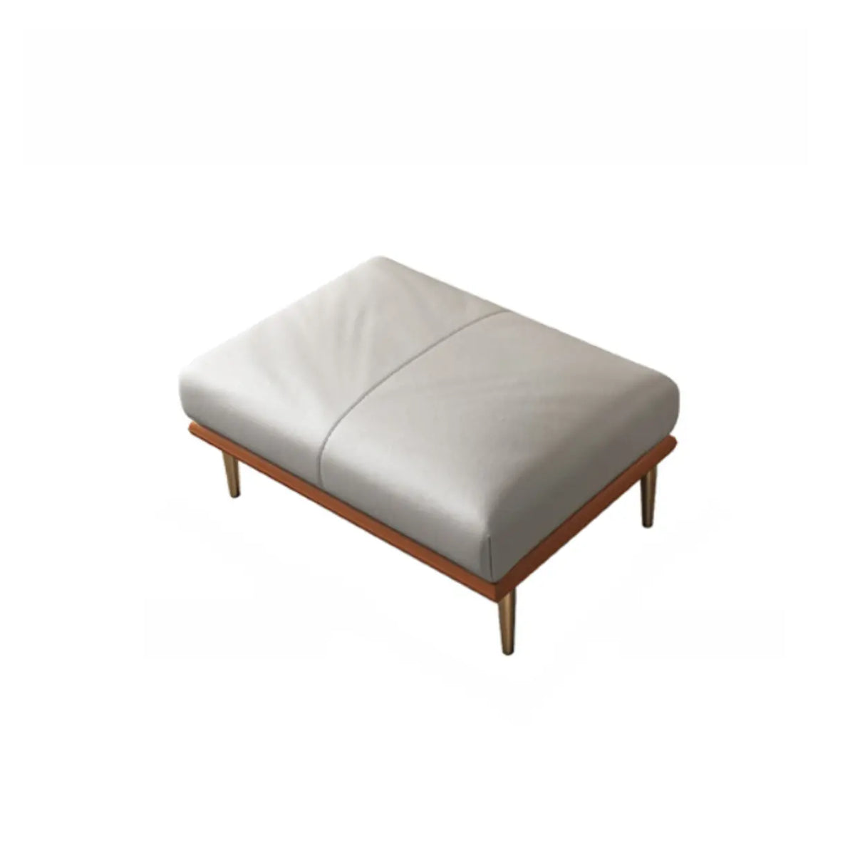 Glam Grey Faux Leather Square Arm Pillow Back Sofa Image - 2