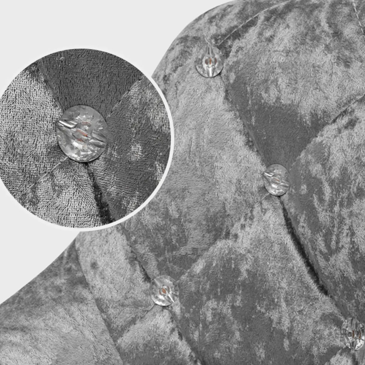 Glam Velvet Upholstered Adjustable Swivel Bucket Back Bar Stool Image - 12