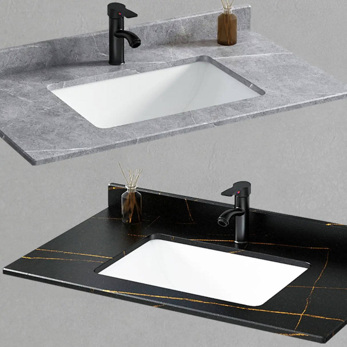 Glam Warp Resistant Wall Mount Faucet Bathroom Vanity Set Image - 16