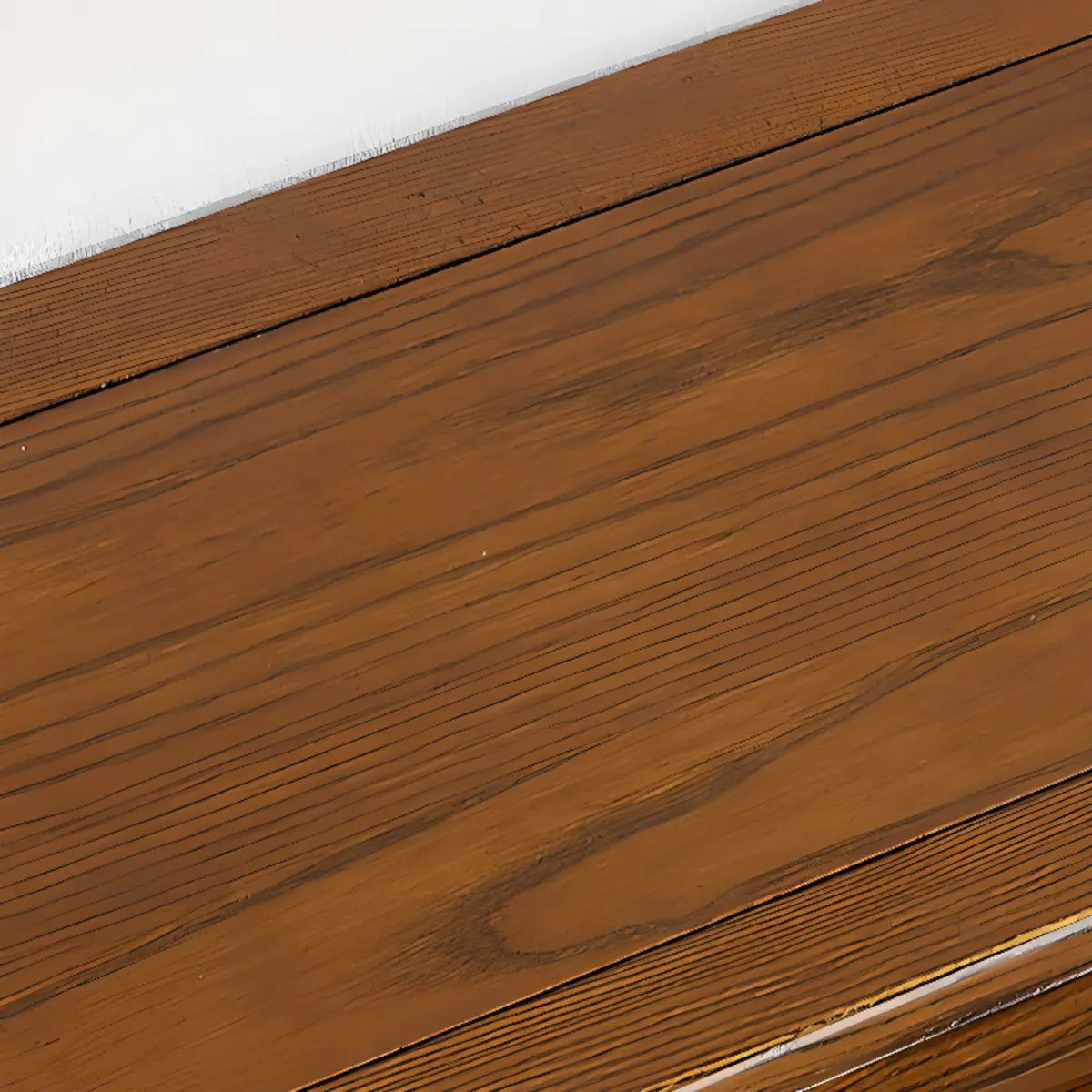 Glass Doors Ash Brown Large Retro Sideboard with Shelves Image - 14