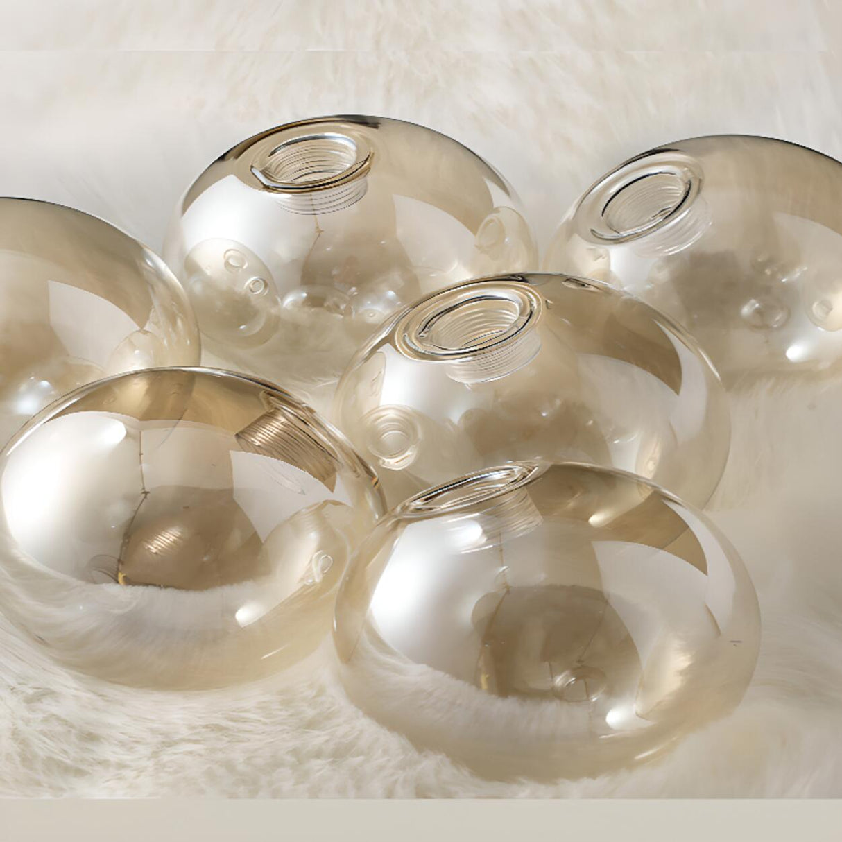 Gold Globe Pendant Kitchen Island Chandelier Light Image - 12