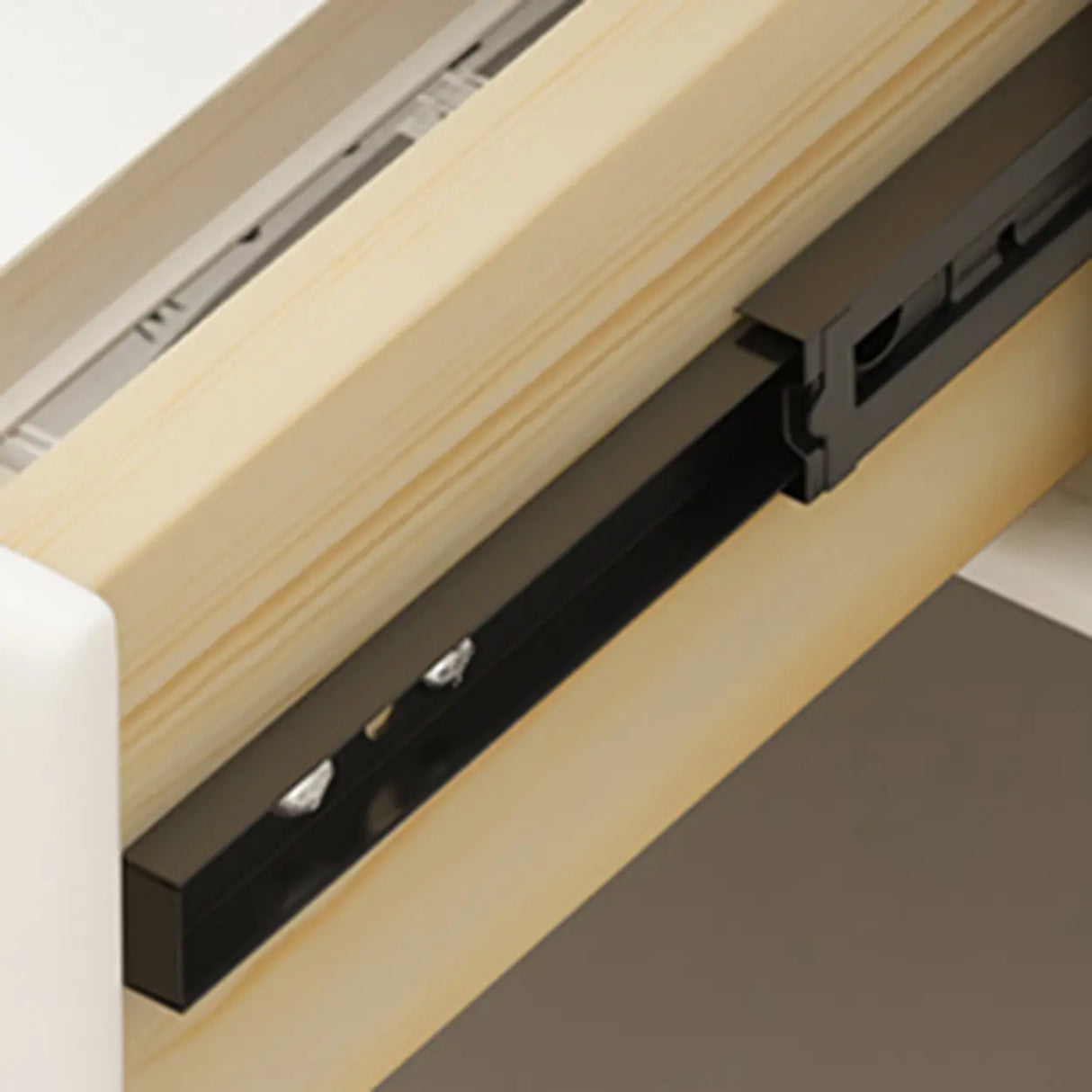 Gold Metal Frame Hooks Hall Stand with Grey Drawers Image - 15