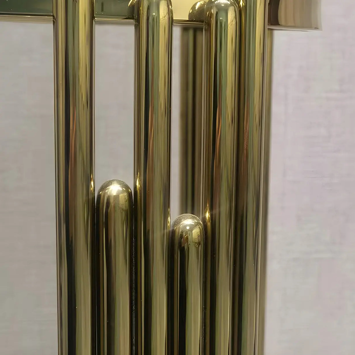 Gold Metal Legs Round Marble Top Shelves Plant Stand Image - 14