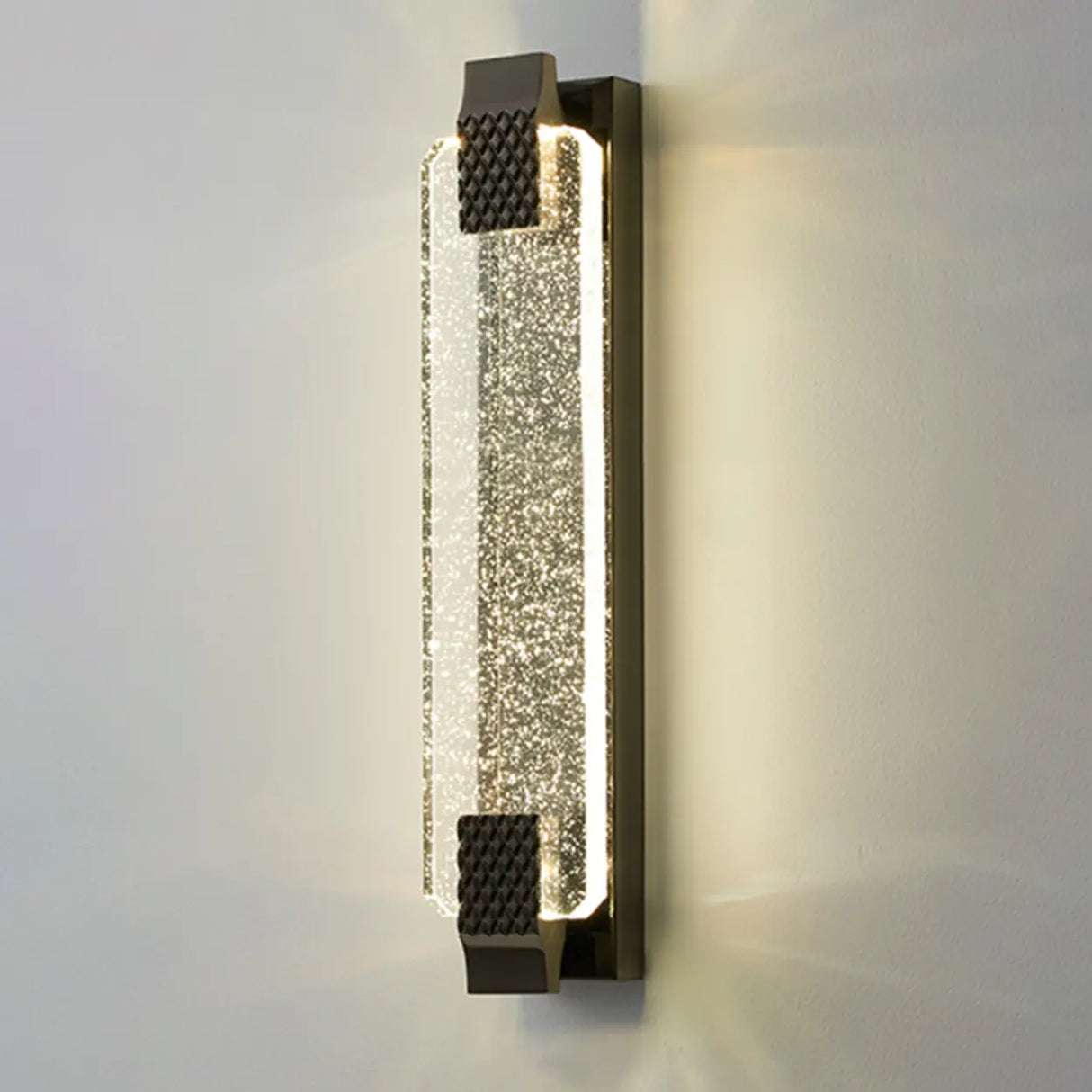 Gold Modern Geometric Crystal Outdoor Wall Lights Image - 11