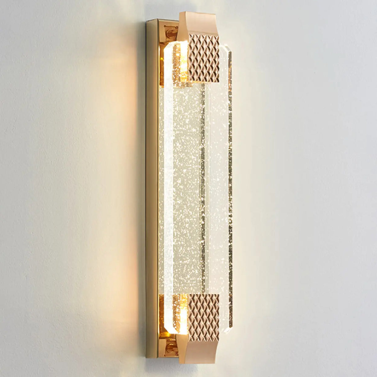 Gold Modern Geometric Crystal Outdoor Wall Lights Image - 13
