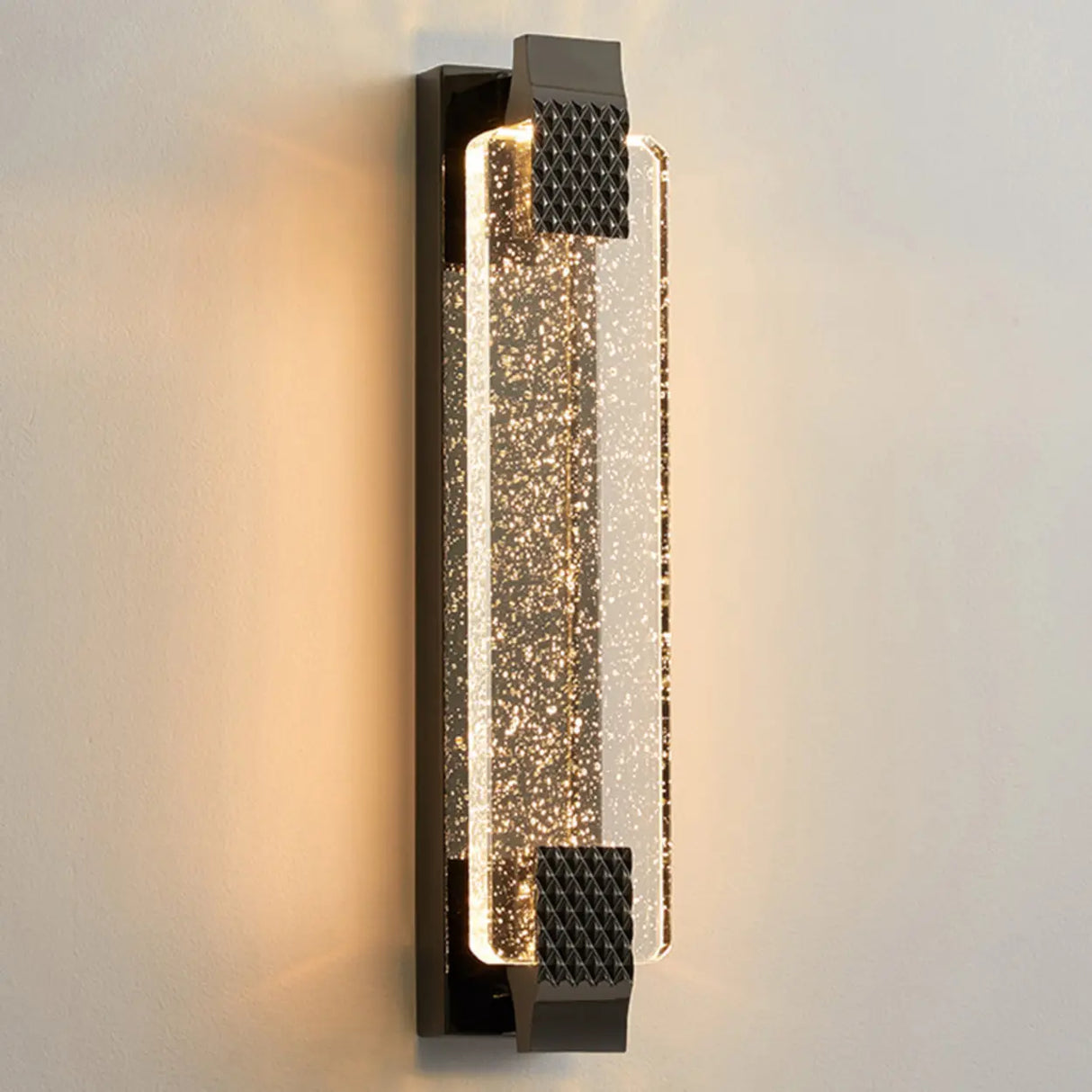 Gold Modern Geometric Crystal Outdoor Wall Lights Image - 15