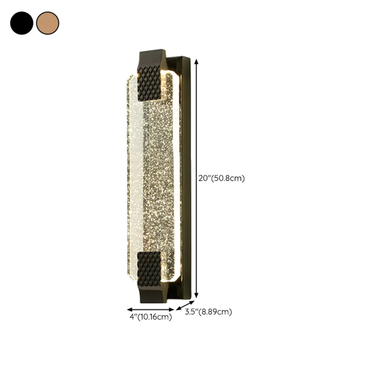 Gold Modern Geometric Crystal Outdoor Wall Lights Image - 23