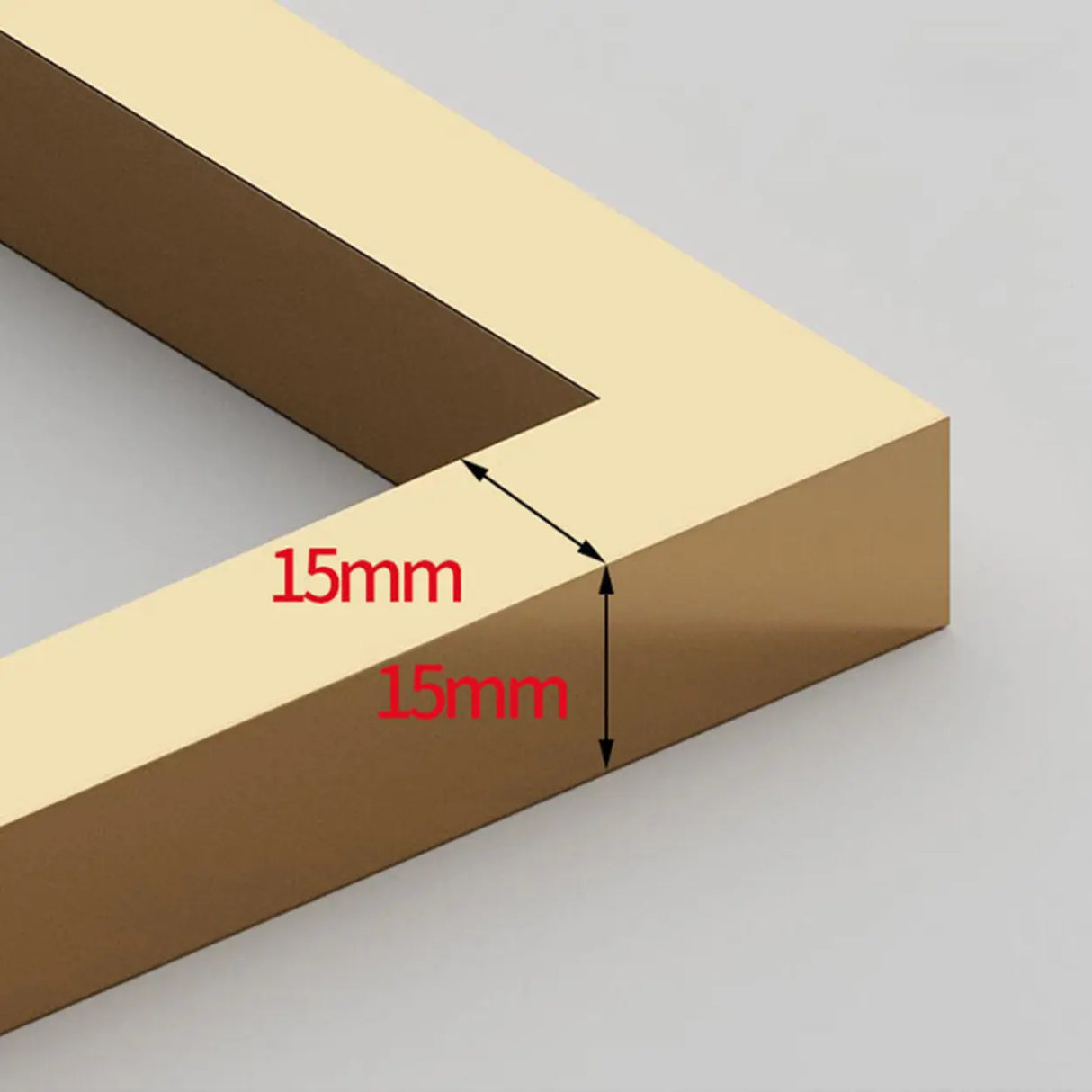 Gold Modern Square Wood 2 Tiers Display Plant Table Image - 16