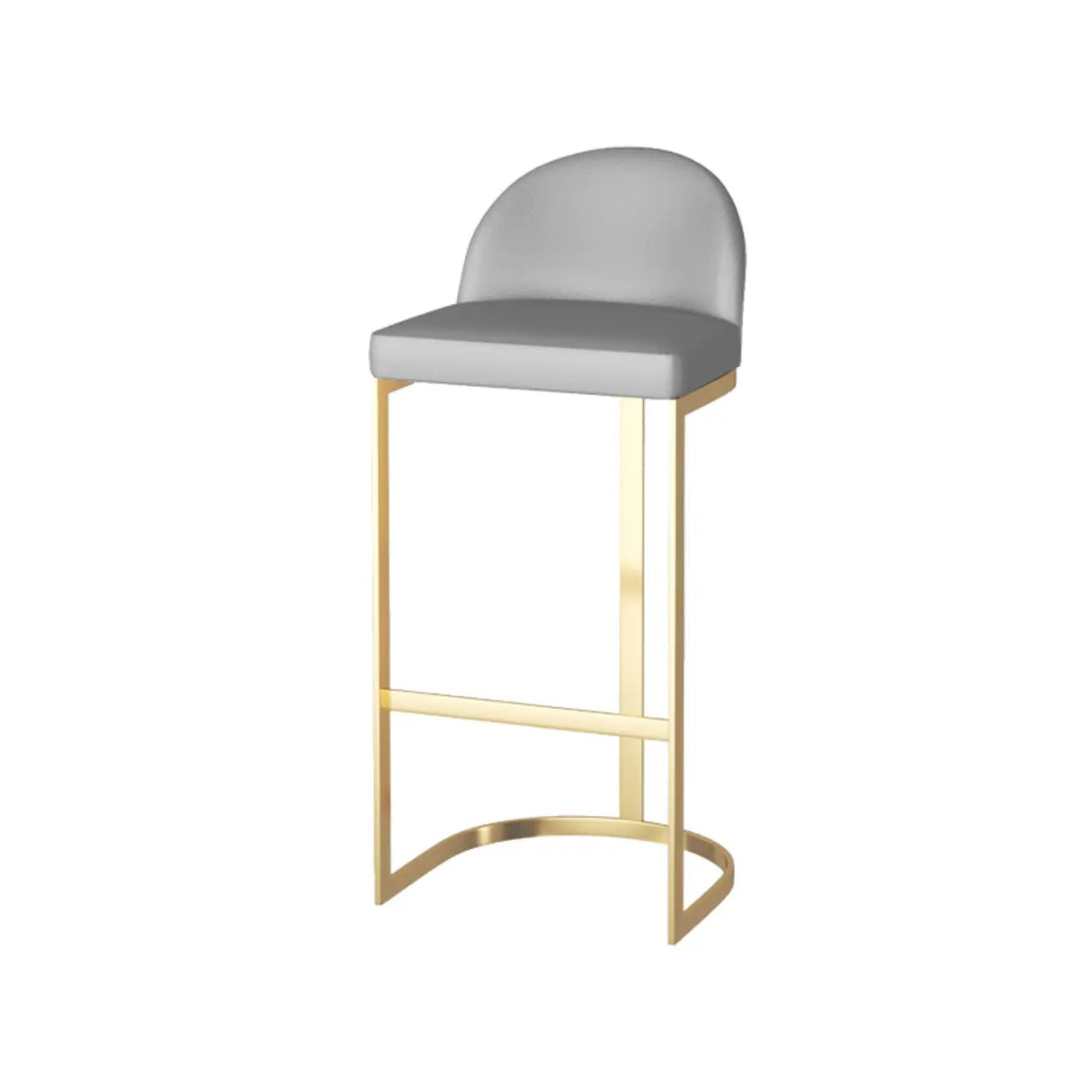 Gold Rectangle White Marble Top Iron Dining Bar Table Image - 6