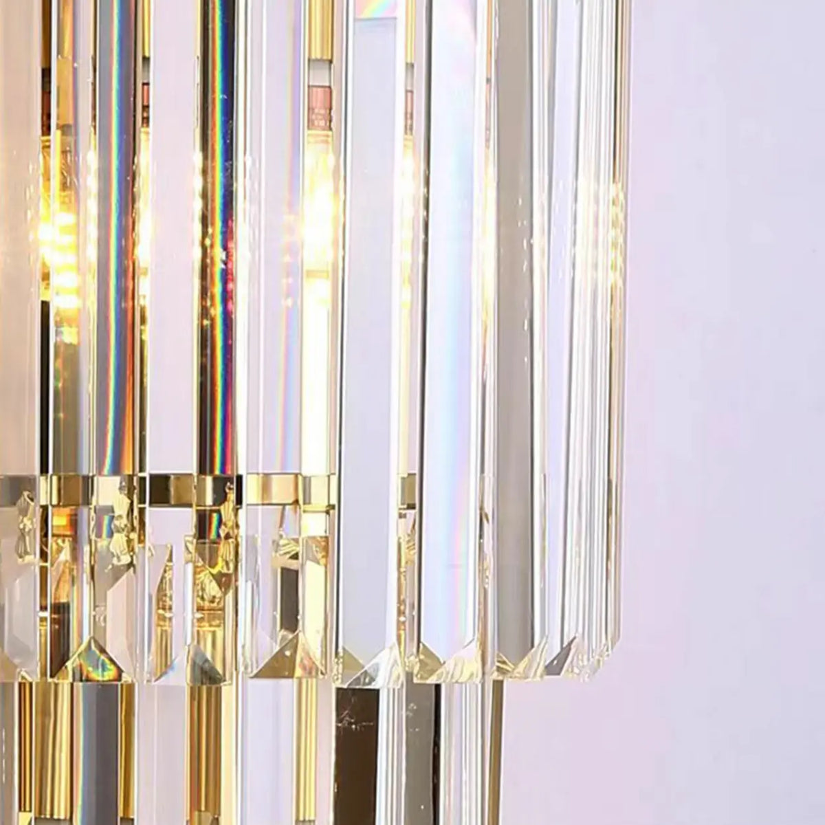 Grand Multi-Tier Design Crystal Gold Wall Sconce Image - 12