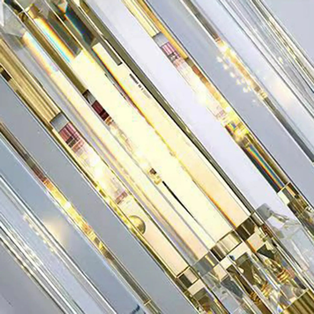 Grand Multi-Tier Design Crystal Gold Wall Sconce Image - 9