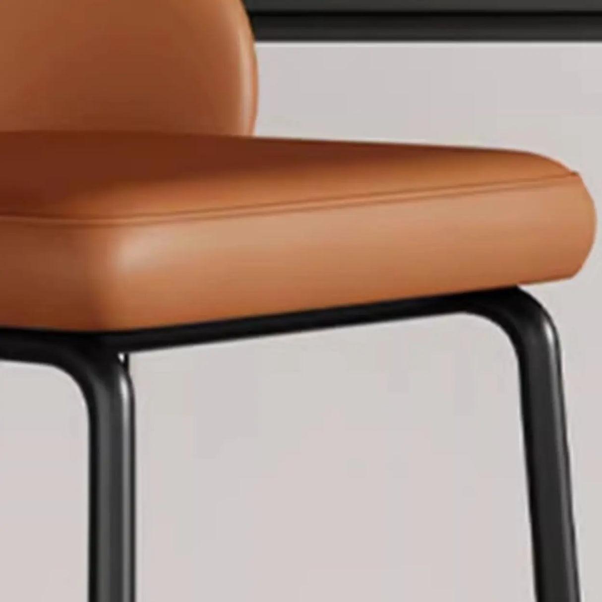 Gray Metal Four Legs Bucket Fabric Bistro Bar Stool Image - 13