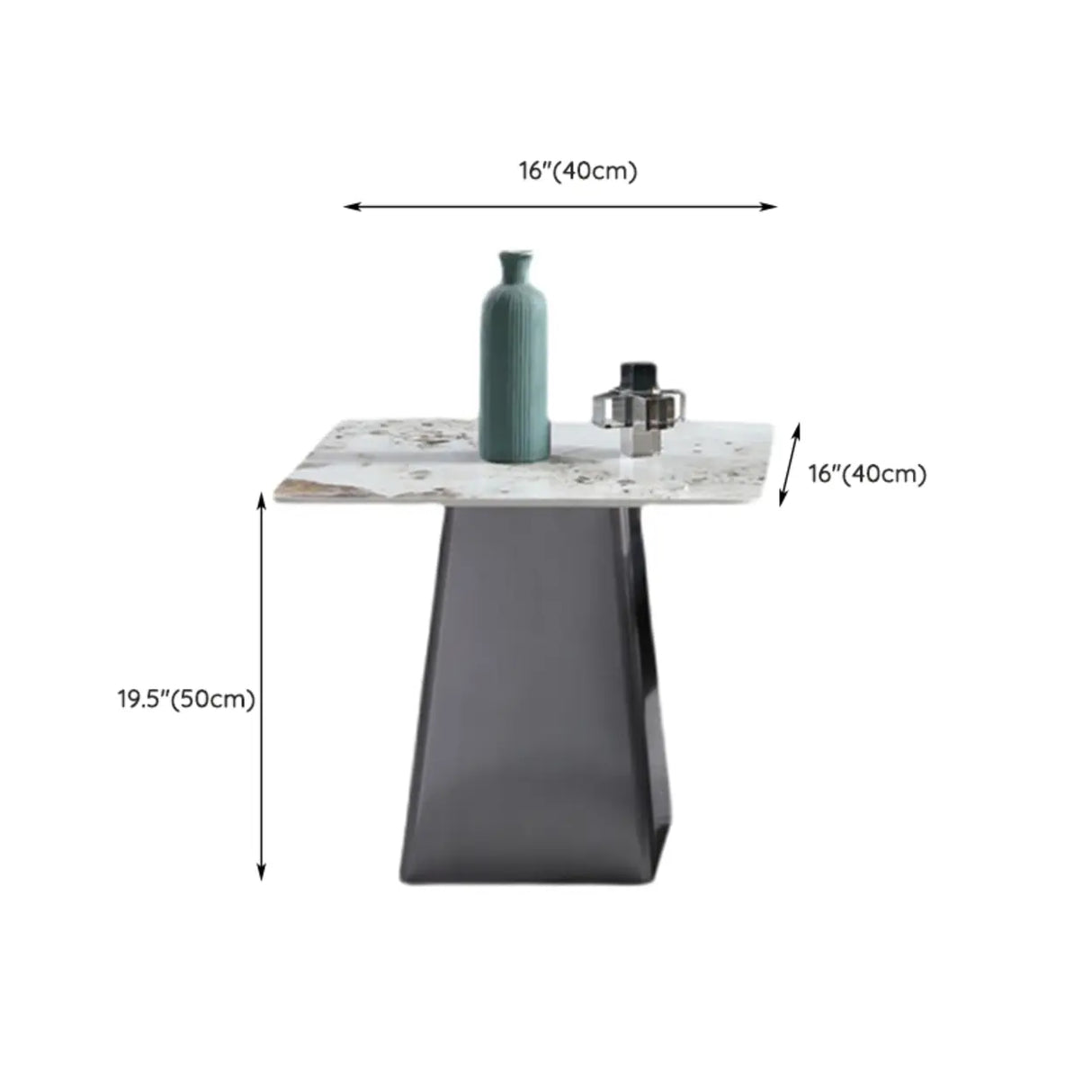 Gray Scratch Resistant Stone Square Bunching Tables Image - 16