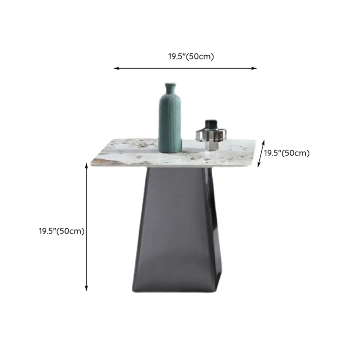 Gray Scratch Resistant Stone Square Bunching Tables Image - 17