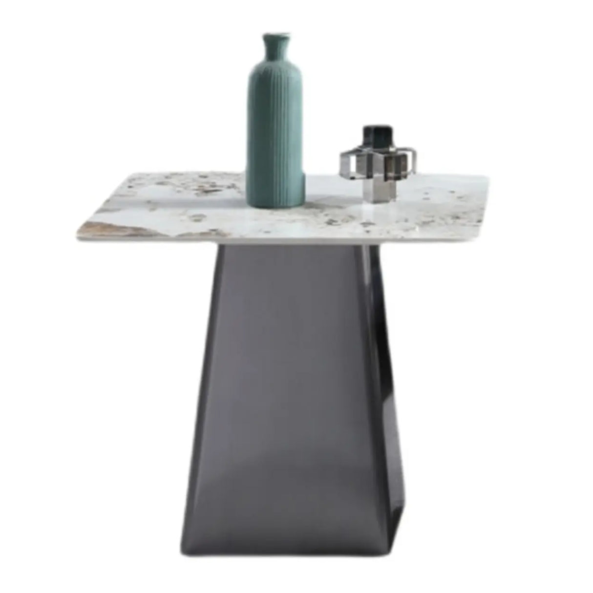 Gray Scratch Resistant Stone Square Bunching Tables Image - 2