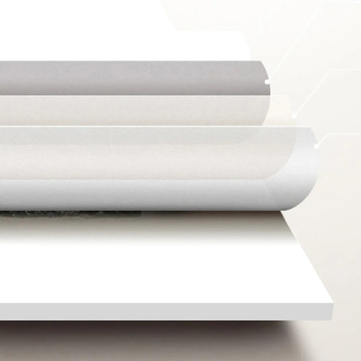 Gray Standard Width Curved Stone Executive Desk Image - 7