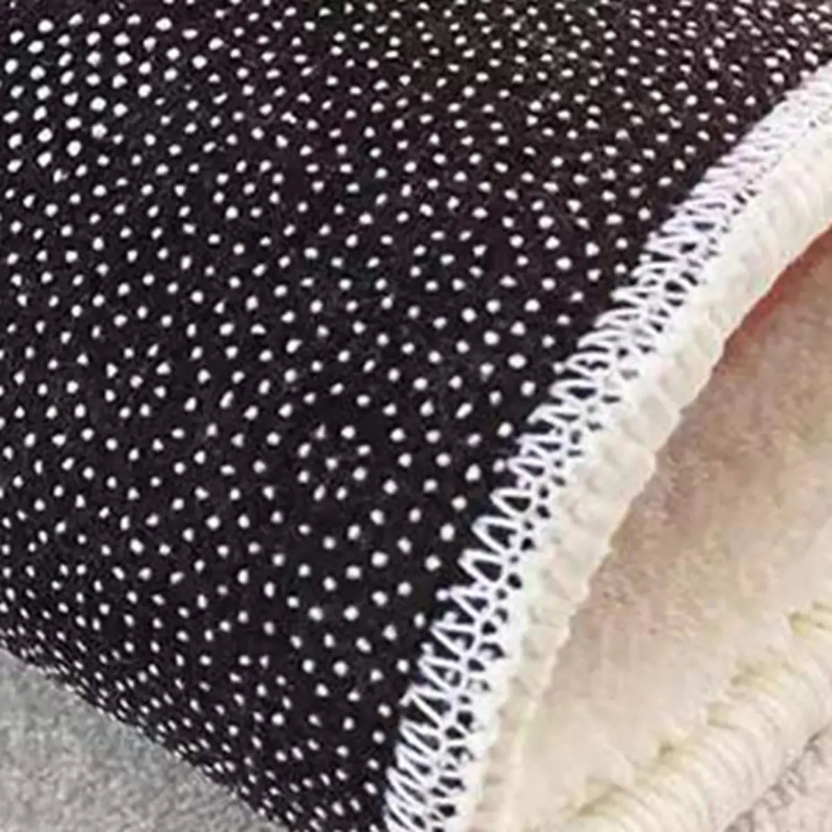 Green Color Block Rectangle Polyester White Area Rug Image - 6