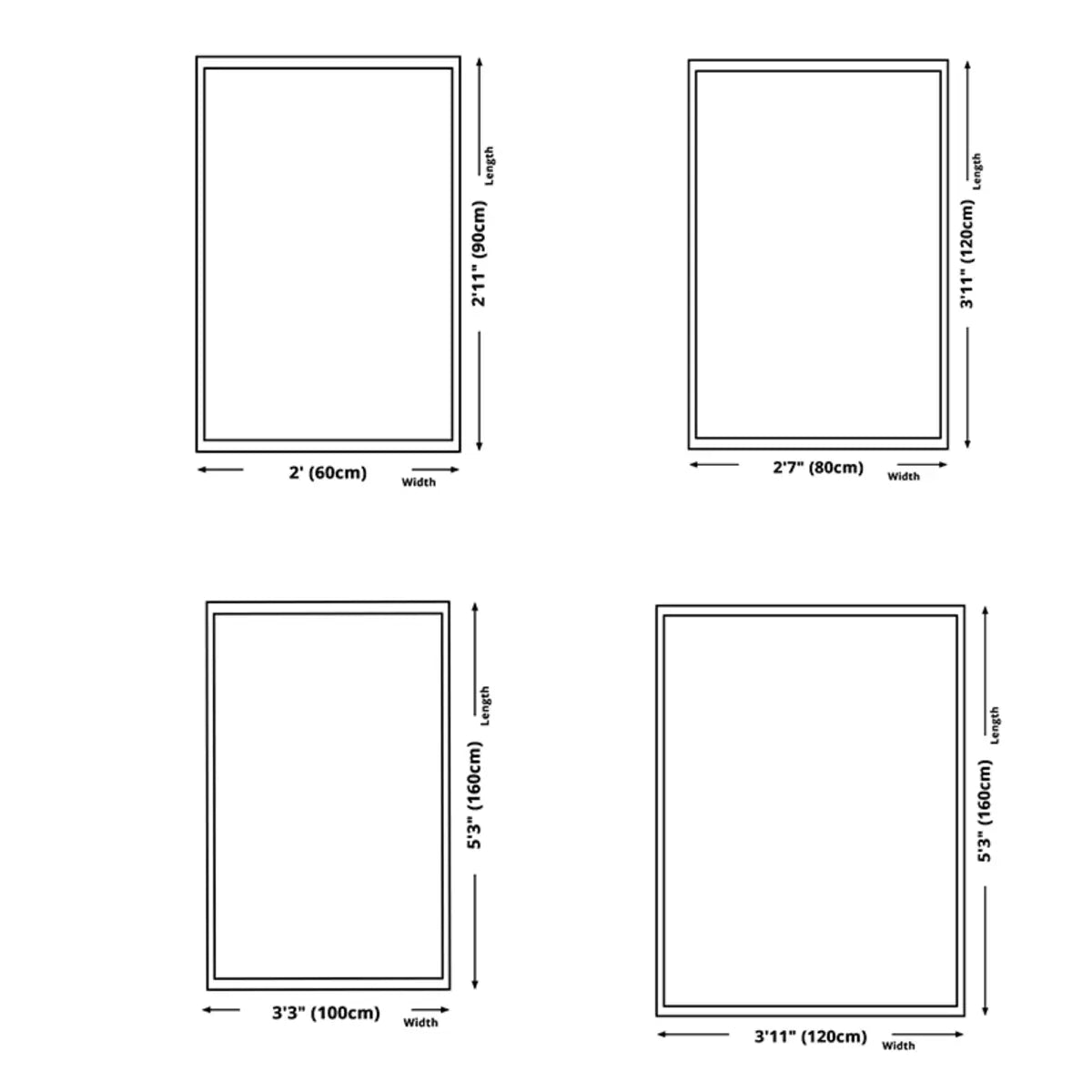 Green Color Block Rectangle Polyester White Area Rug