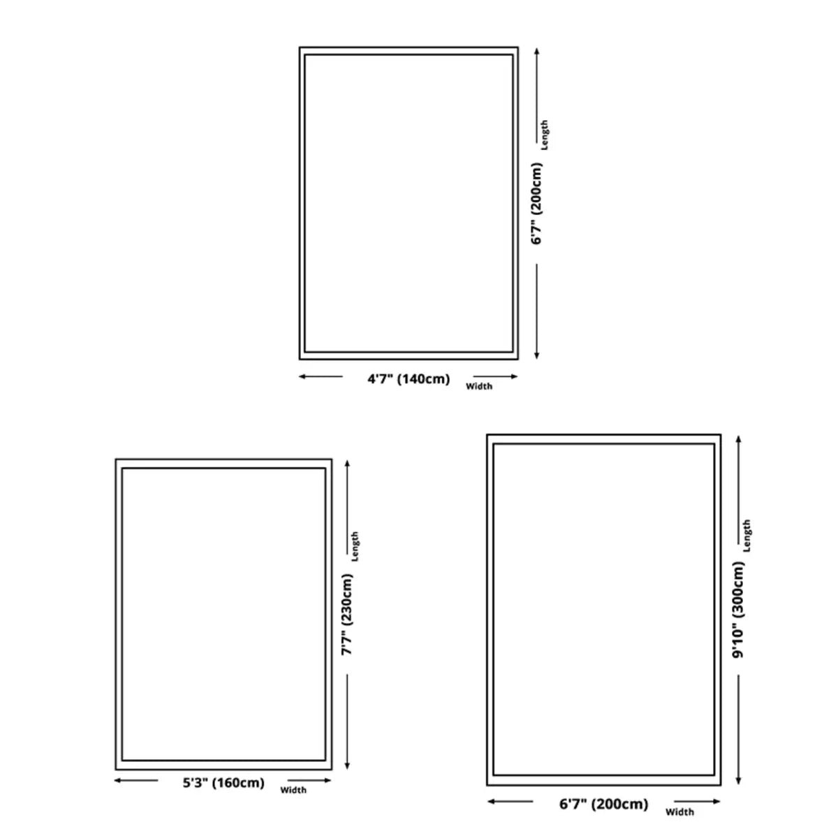 Green Color Block Rectangle Polyester White Area Rug Image - 9