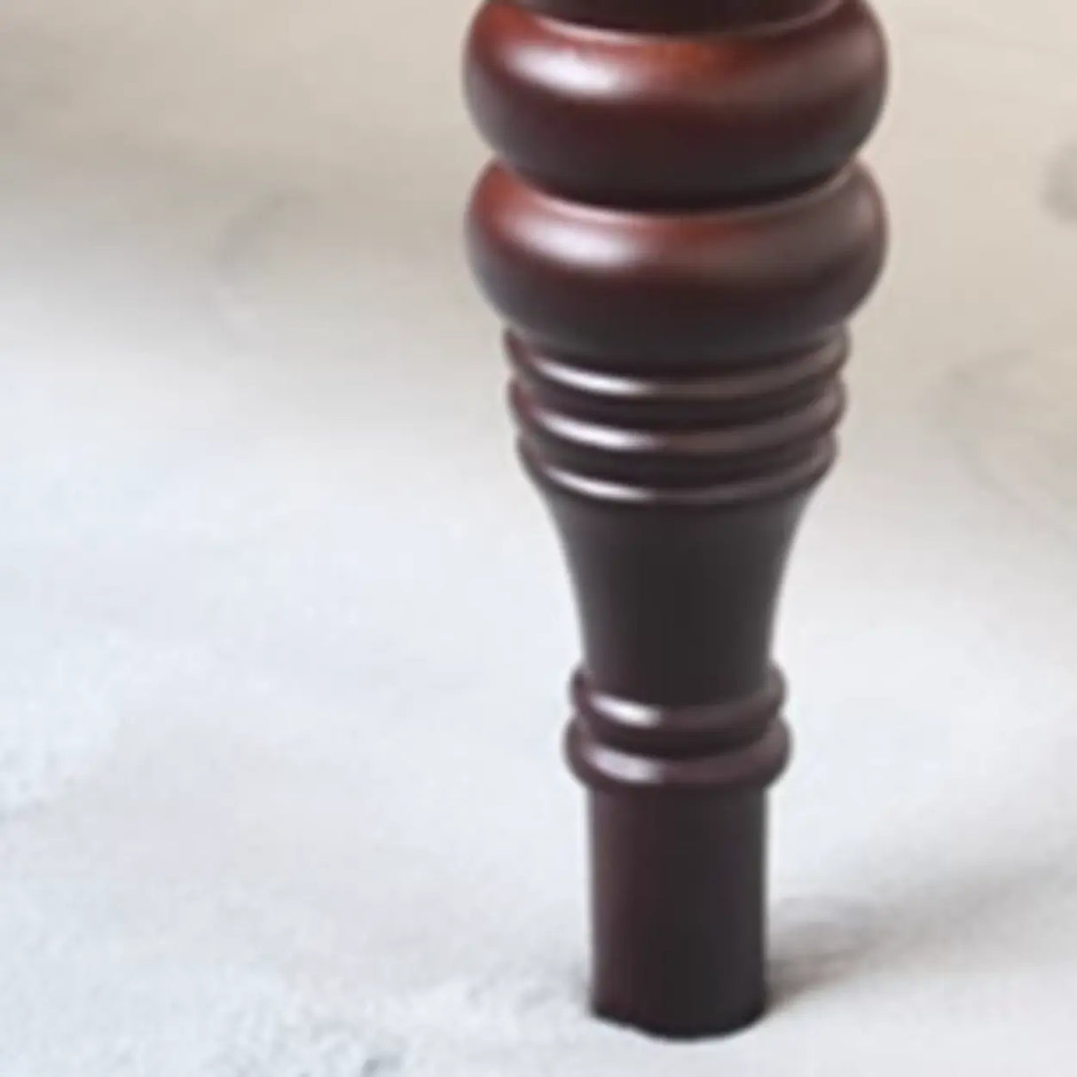 Green Leather Tufted Bench with Classic Wooden Legs Image - 6