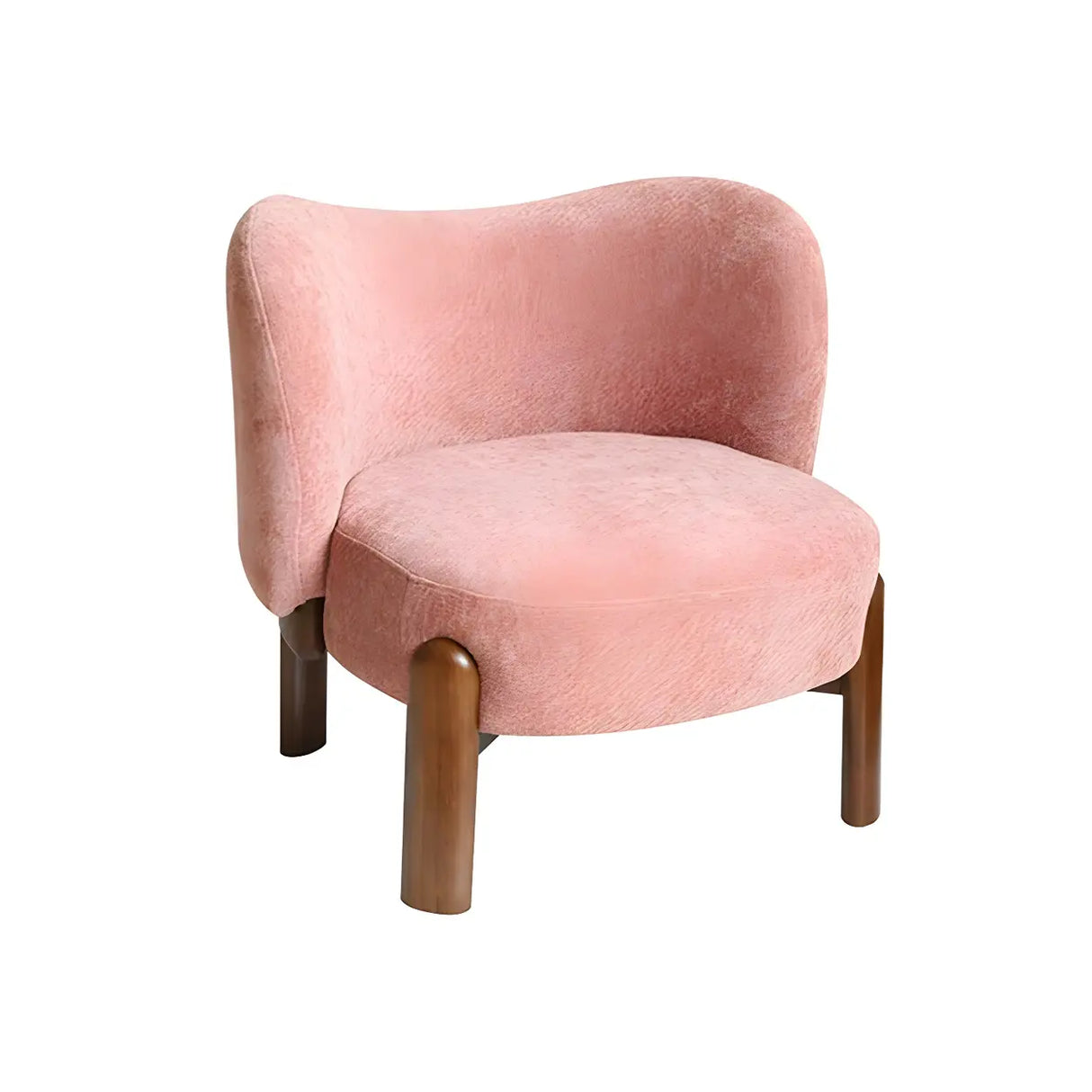 Green Scratch Resistant Flannel Accent Chair with Wood Legs Image - 7