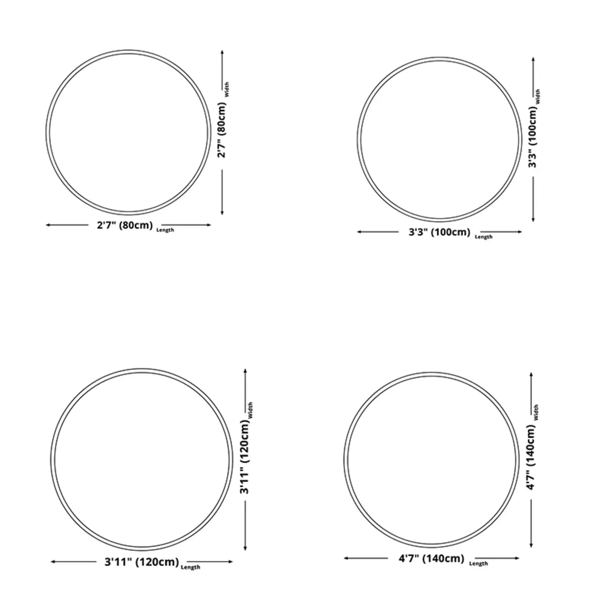 Green Trim Christmas Round Polyester Easy Care Area Rug Image - 11