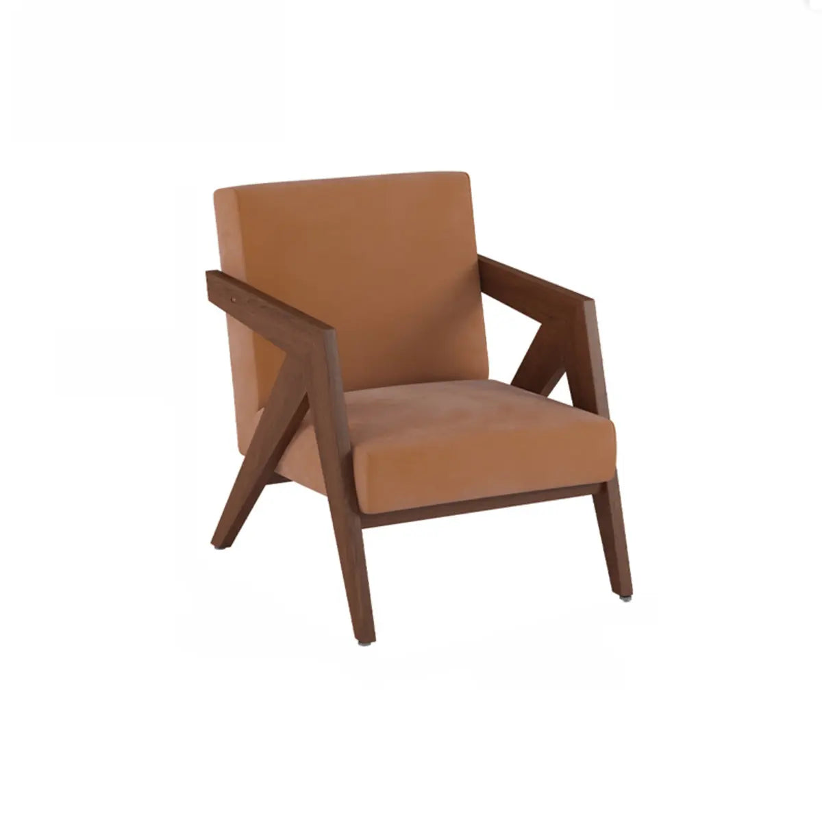 Grey Cotton Linen Tight Back Square Arm Accent Chair Image - 11