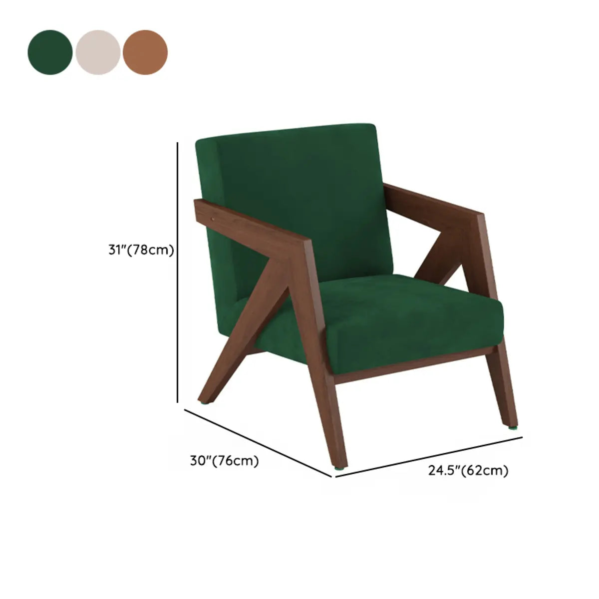 Grey Cotton Linen Tight Back Square Arm Accent Chair Image - 17