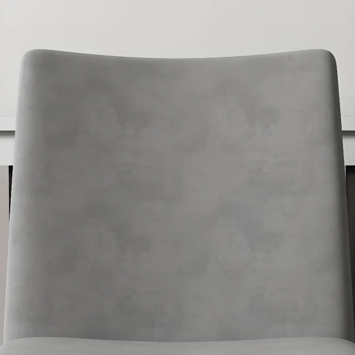 Grey Fabric Seat Backrest Natural Wood Dining Chair Image - 10