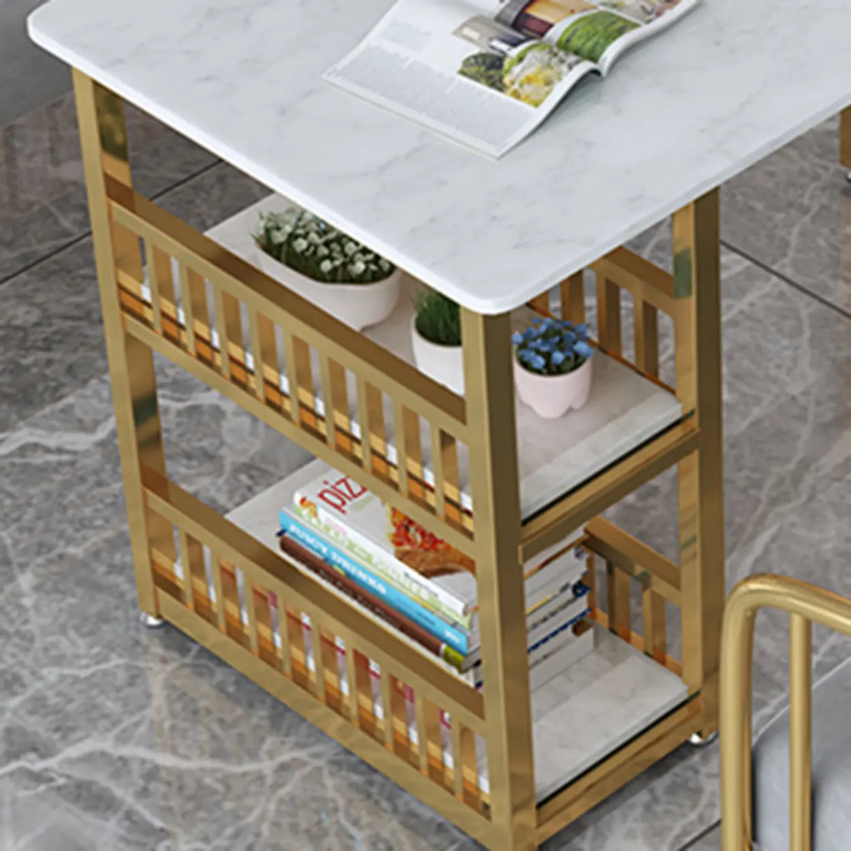 Grey Fade Resistant Fabric Metal Frame Loveseat Set Image - 11