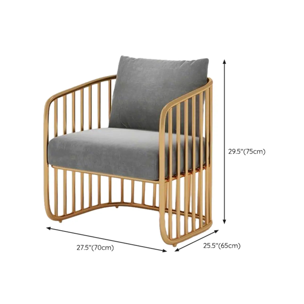 Grey Fade Resistant Fabric Metal Frame Loveseat Set Image - 17