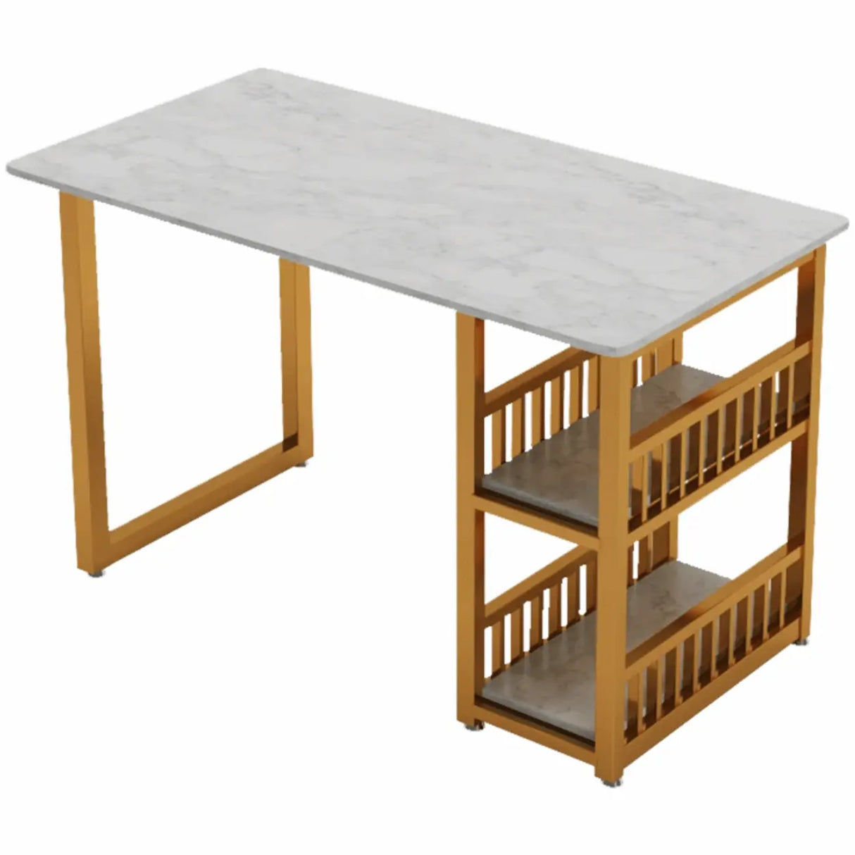 Grey Fade Resistant Fabric Metal Frame Loveseat Set Image - 5