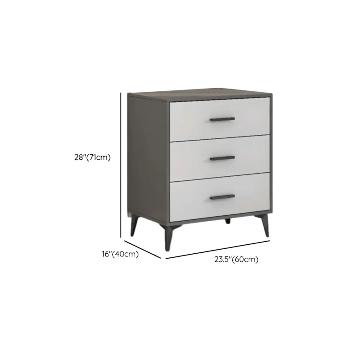 Grey Horizontal Drawer Wood Multi-Tier Storage Dresser Image - 13