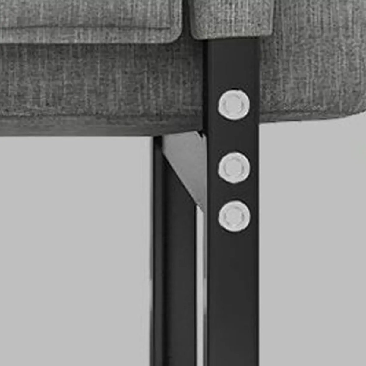 Grey Metal Frame Modern Reclining Fabric Office Chair Image - 8