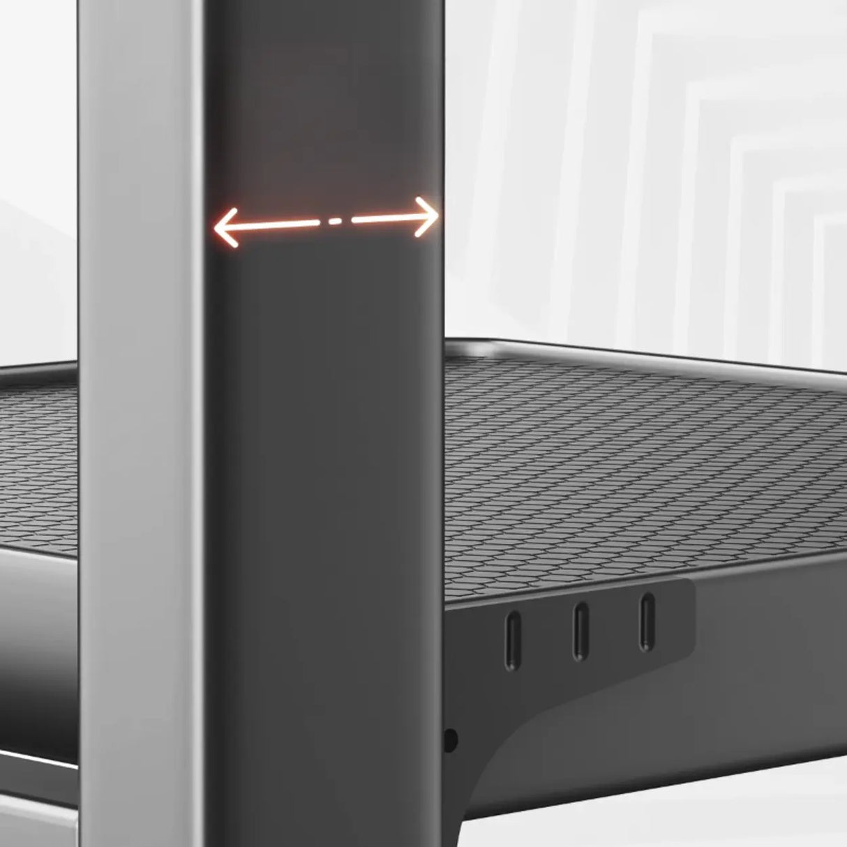 Grey Rust Resistant Metal Baker's Rack with Shelves Image - 12