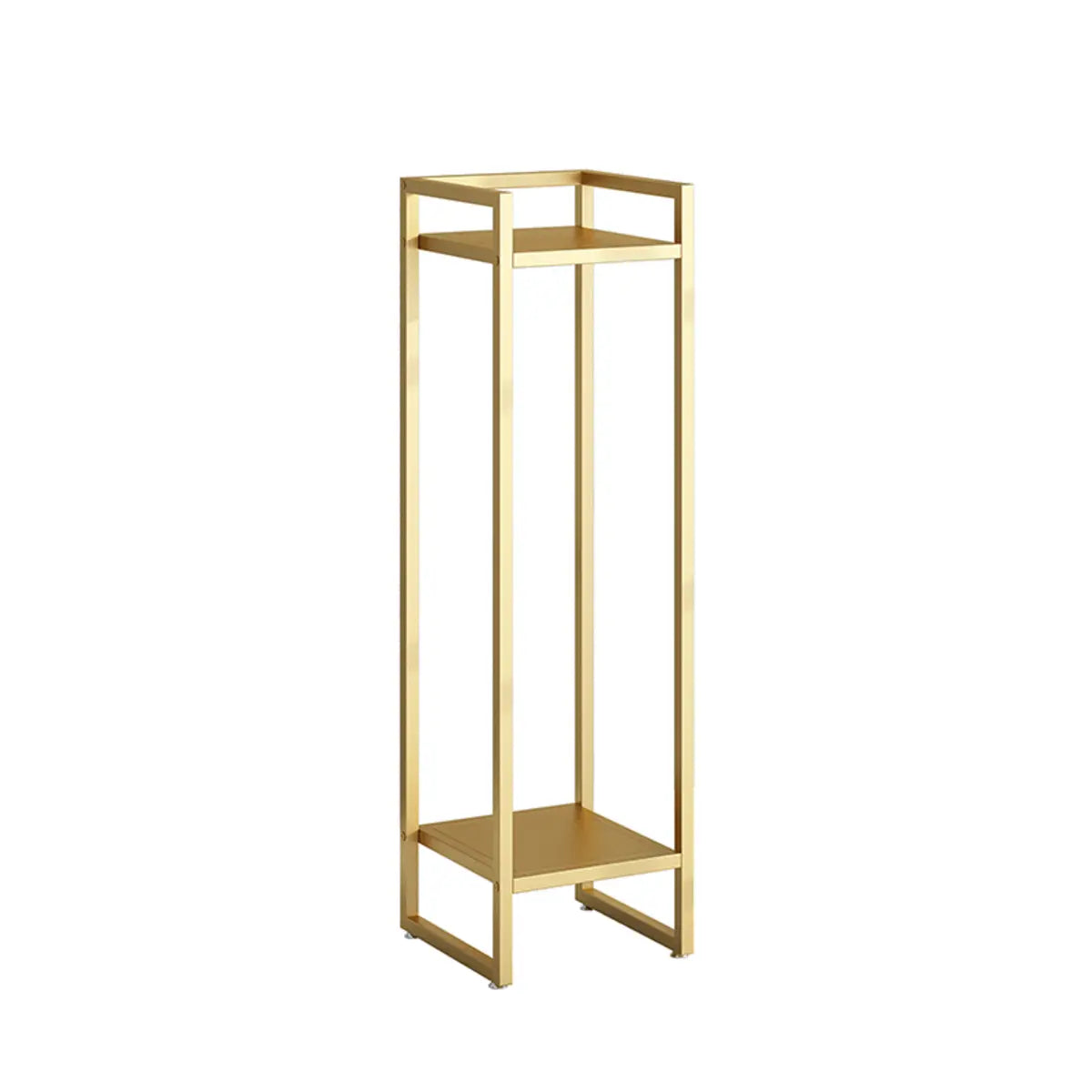 Ground Metal Nesting 2-Tier Square Plant Stand Black Image - 5