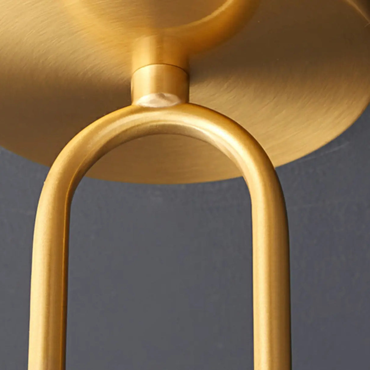 Hallway Gold Geometric Crystal Semi-Flush Mount Light Image - 13