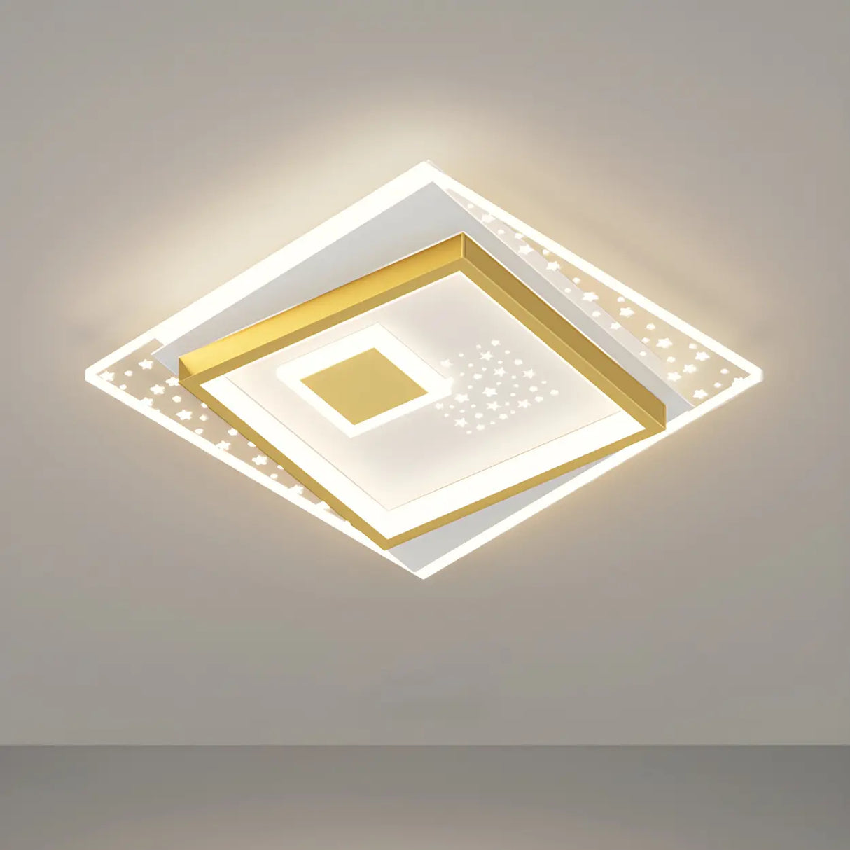 Hallway Mini Dimmable Gold Circle LED Flush Mount Light Image - 5