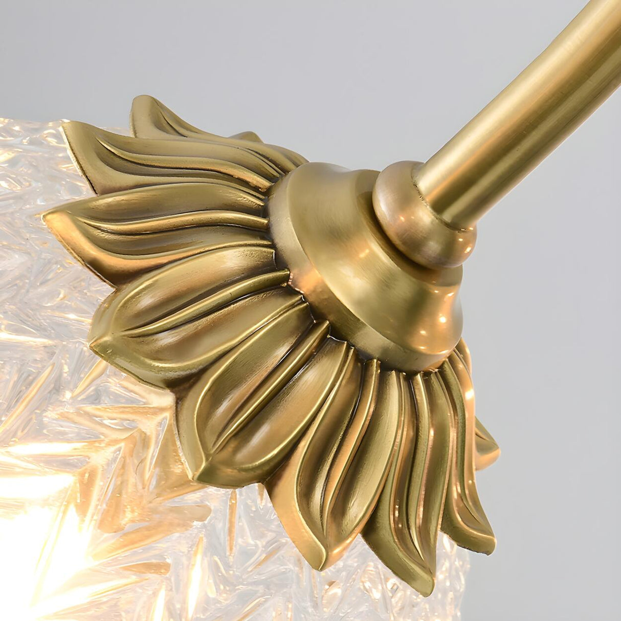 Hanging Glass Globe Semi-Flush Mount Light 8-Light Image - 9