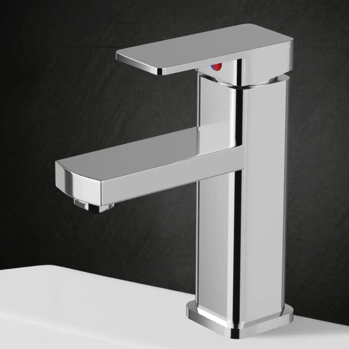 High Arc Copper Gold Touch Bathroom Faucet with Handle Image - 11