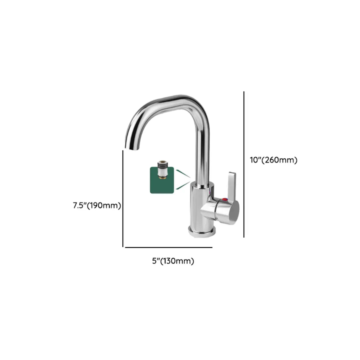 High Arc Copper Gold Touch Bathroom Faucet with Handle Image - 20