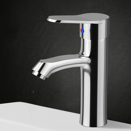 High Arc Copper Gold Touch Bathroom Faucet with Handle Image - 2