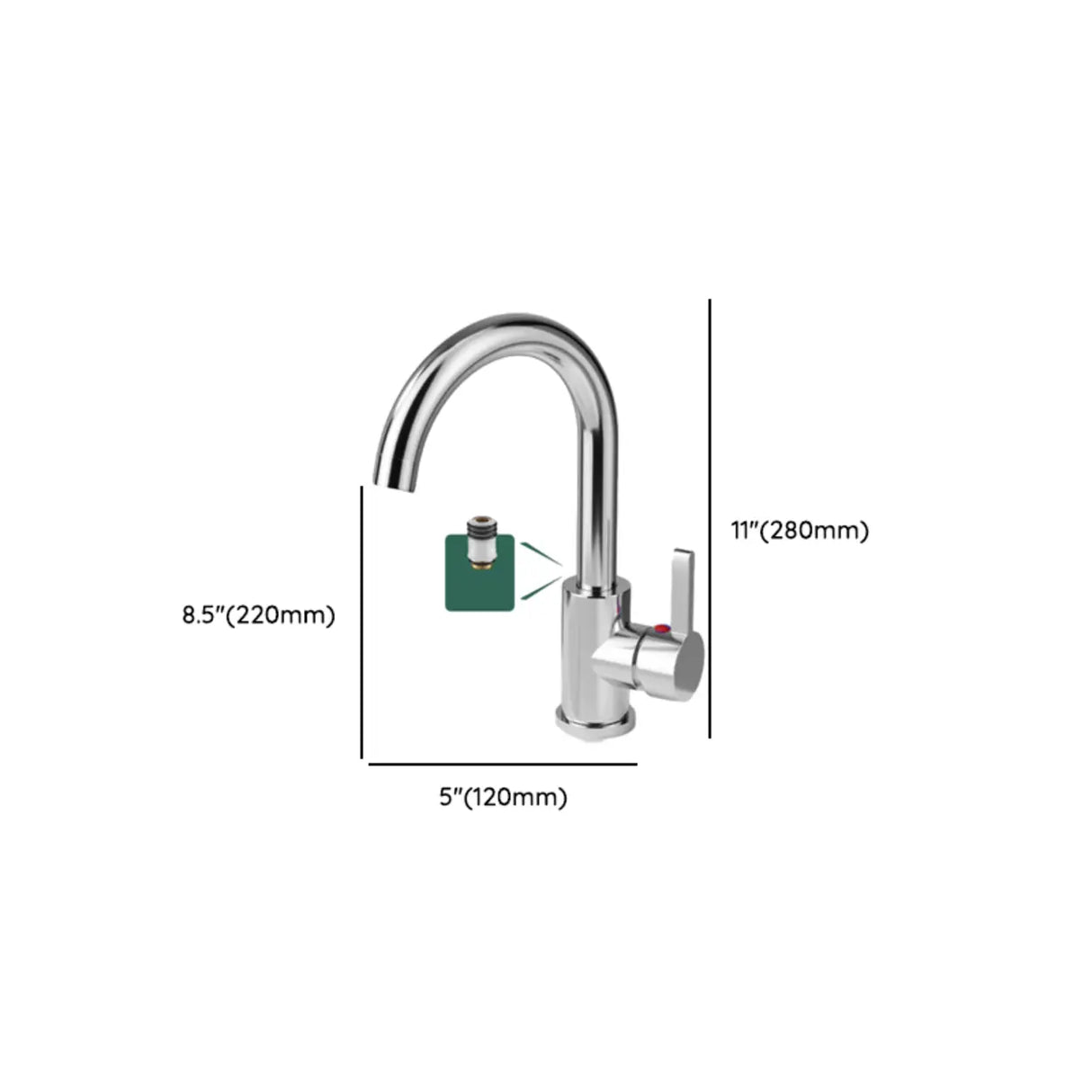 High Arc Copper Gold Touch Bathroom Faucet with Handle Image - 25