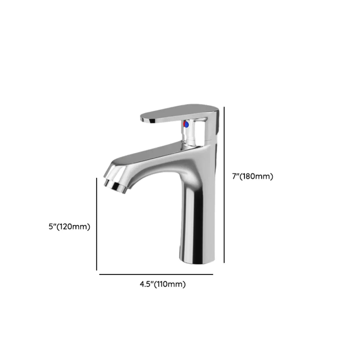 High Arc Copper Gold Touch Bathroom Faucet with Handle Image - 27