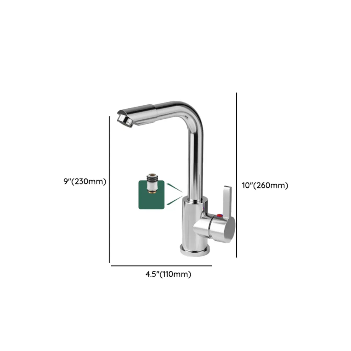 High Arc Copper Gold Touch Bathroom Faucet with Handle Image - 30