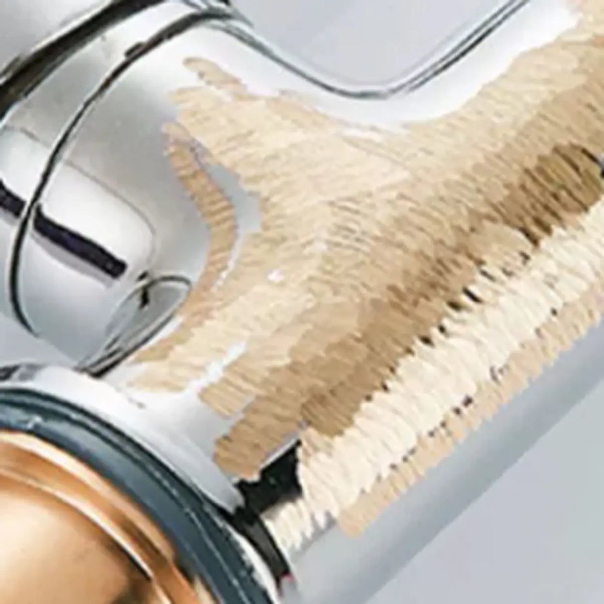 High Arc Copper Gold Touch Bathroom Faucet with Handle Image - 4