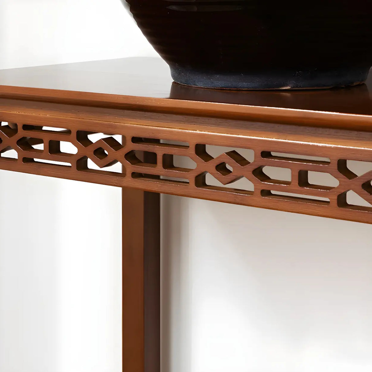 Home Display Modern Waterproof Square Bamboo Plant Stand Image - 15