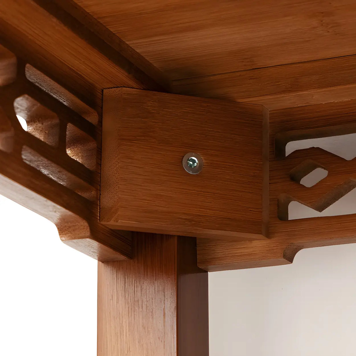 Home Display Modern Waterproof Square Bamboo Plant Stand Image - 19